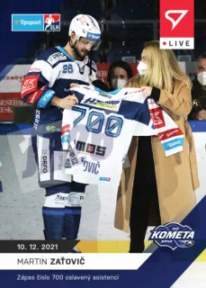 Martin Zaťovič SportZoo Tipsport ELH 2021-22 Live /65 č.58