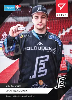 Jan Hladonik SportZoo Tipsport ELH 2021-22 Live /66 č.70