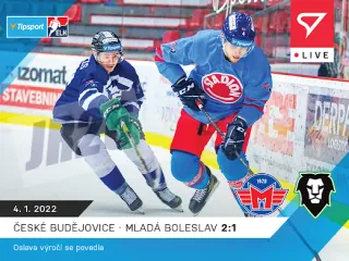 Č.Budějovice vs M.Boleslav 2:1 SportZoo Tipsport ELH 2021-22 Live /60 č.74