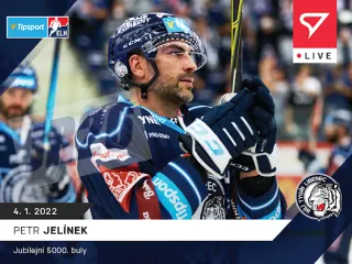 Petr Jelínek SportZoo Tipsport ELH 2021-22 Live /60 č.75