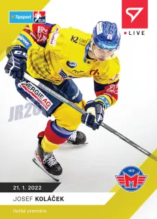 Josef Koláček SportZoo Tipsport ELH 2021-22 Live /57 č.84