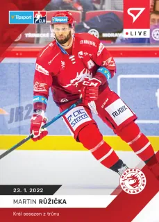 Martin Růžička SportZoo Tipsport ELH 2021-22 Live /73 č.88