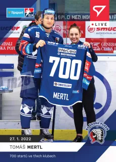 Tomáš Mertl SportZoo Tipsport ELH 2021-22 Live /77 č.91