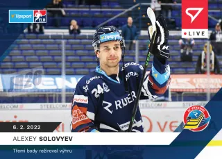 Alexey Solovyev SportZoo Tipsport ELH 2021-22 Live /51 č.96