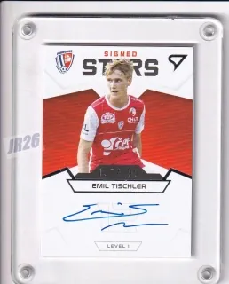Tischler Emil SportZoo Fortuna Liga I.série 2021-22 Team Leaders Auto /199 -Level 1 č.S1-ET