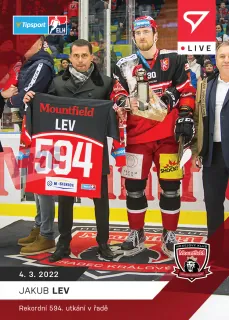 Jakub Lev SportZoo Tipsport ELH 2021-37 Live /53 č.114