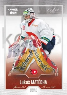 Matěcha Lukáš Goal Cards Dotisk 2022-23 Dotisk Silver 1 of 60 č.470