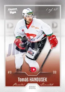 Hanousek Tomáš Goal Cards Dotisk 2022-23 Dotisk Silver 1 of 60 č.474
