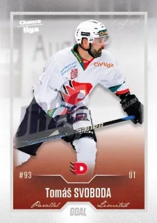 Svoboda Tomáš Goal Cards Dotisk 2022-23 Dotisk Silver 1 of 60 č.483