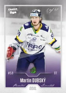 Dubský Martin Goal Cards Dotisk 2022-23 Dotisk Silver 1 of 60 č.491