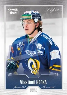 Hefka Vlastimil Goal Cards Dotisk 2022-23 Dotisk Silver 1 of 60 č.492