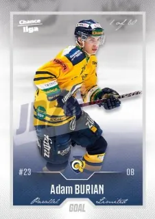 Burian Adam Goal Cards Dotisk 2022-23 Dotisk Silver 1 of 60 č.493