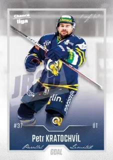 Kratochvíl Petr Goal Cards Dotisk 2022-23 Dotisk Silver 1 of 60 č.496