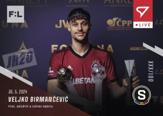 Veljko Birmančević FORTUNA:LIGA 2023-24 LIVE /254 č.L-47
