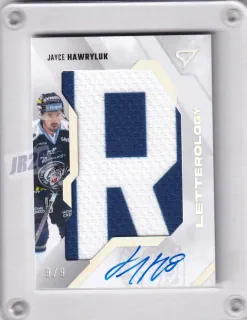 Hawryluk Jayce SportZoo Tipsport 2023-24 I.série Letterology AUTO /9 č.LL-JH