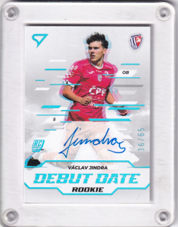 Václav Jindra SportZoo Chance Liga 2024-25 II.série Debut date rookie AUTO /65 č.DDS-VJ