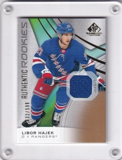 Hájek Libor SP Game Used 2019-20 Authentic Rookies Jersey /599 Modrá č.131