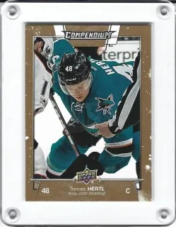 Hertl Tomáš UD Compendium 2017-18 Gold č.211