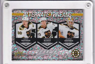 Pastrňák David UD MVP 2023-24 Alternate Threads - McAvoy,Swayman č.AT-17
