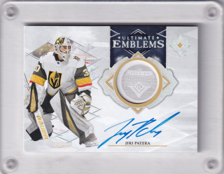 Patera Jiří UD Ultimate 2023-24 Emblems Autographs Rookie č.UE-JI