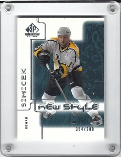 Šimíček Roman SP Game Used 2001 Rookie New Style /900 č.80
