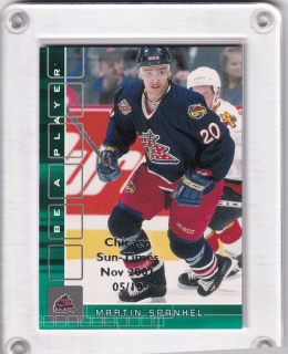 Špaňhel Martin BAP Memorabilia 2001-02 Emerald Chicago Sun Times /10 č.253
