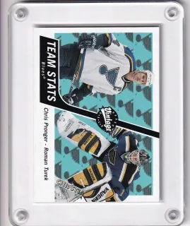 Turek Roman UD Vintage 2000-01 Team Stats + Chris Pronger č.321