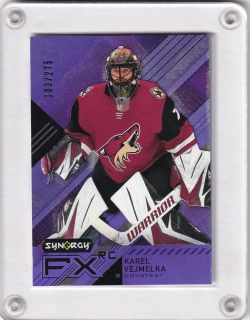 Vejmelka Karel UD Synergy 2021-22 Purple Synergy FX Rookies /275 č.FXR-KV