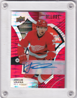 Vrána Jakub UD Allure 2021-22 Red Rainbow Autographs č.63