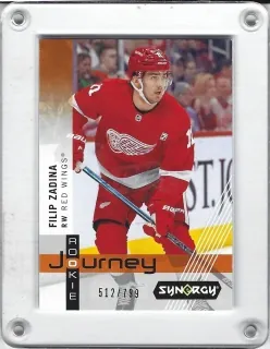 Zadina Filip Upper Deck Synergy 2019-20 Rookie Journey - Červený dres /799 č.RP-3