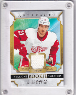 Zadina Filip UD Artifacts 2020-21 Jersey Rookie Bílá č.RS-FZ