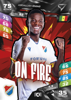 Abdallah Gning SportZoo Duel 2026/27 On Fire č.OF-16