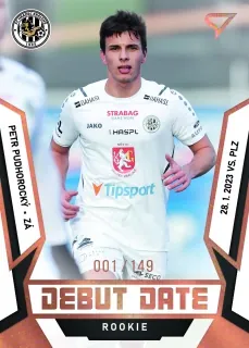 Pudhorocký Petr SportZoo Fortuna liga 2022-23 II.série Debut Date Rookie /149 č.DR-09