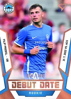 Prebsl Filip SportZoo Fortuna liga 2022-23 II.série Debut Date Rookie /149 č.DR-12