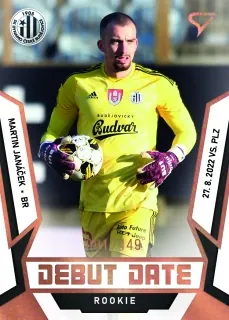 Janáček Martin SportZoo Fortuna liga 2022-23 II.série Debut Date Rookie /149 č.DR-14