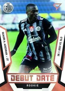 A.Adediran Quadri SportZoo Fortuna liga 2022-23 II.série Debut Date Rookie /149 č.DR-16