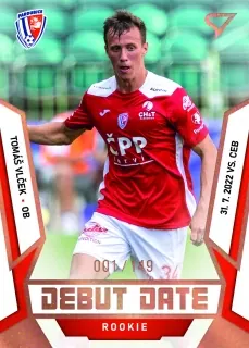 Vlček Tomáš SportZoo Fortuna liga 2022-23 II.série Debut Date Rookie /149 č.DR-18