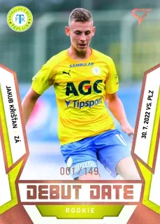 Křišťan Jakub SportZoo Fortuna liga 2022-23 II.série Debut Date Rookie /149 č.DR-23