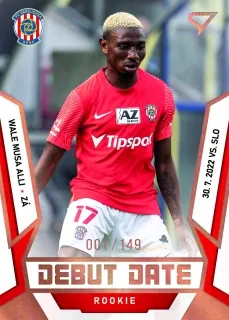 Mussa Alli Wale SportZoo Fortuna liga 2022-23 II.série Debut Date Rookie /149 č.DR-26