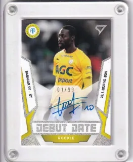 Sy Babacar SportZoo Fortuna liga 2022-23 II.série Debut Date Rookie AUTO /99 č.DRS-BS