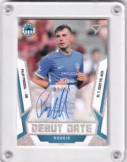Prebsl Filip SportZoo Fortuna liga 2022-23 II.série Debut Date Rookie AUTO /99 č.DRS-FP
