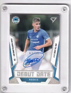 Varfolomejev Ivan SportZoo Fortuna liga 2022-23 II.série Debut Date Rookie AUTO /99 č.DRS-IV