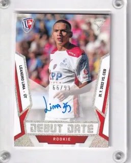 Lima Leandro SportZoo Fortuna liga 2022-23 II.série Debut Date Rookie AUTO /99 č.DRS-LL