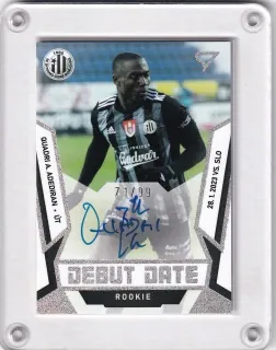 A.Adediran Quadri SportZoo Fortuna liga 2022-23 II.série Debut Date Rookie AUTO /99 č.DRS-QA