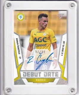 Čerepkai Roman SportZoo Fortuna liga 2022-23 II.série Debut Date Rookie AUTO /99 č.DRS-RC