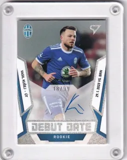 Kušej Vasil SportZoo Fortuna liga 2022-23 II.série Debut Date Rookie AUTO /99 č.DRS-VK