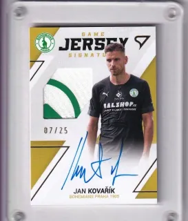 Kovařík Jan SportZoo Fortuna liga 2022-23 II.série Game Jersey AUTO /25 č.GJS-KV