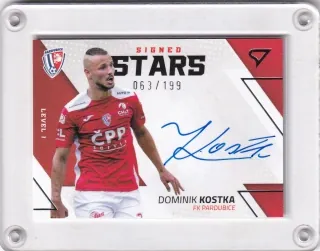 Kostka Dominik SportZoo Fortuna liga 2022-23 II.série Signed Stars - Level 1 - /199 č.SL1-DK
