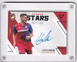 Holík Libor SportZoo Fortuna liga 2022-23 II.série Signed Stars - Level 1 - /199 č.SL1-HO
