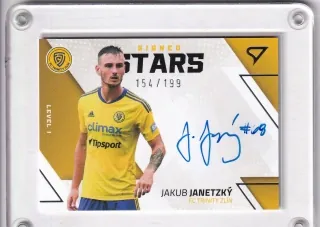 Janetzký Jakub SportZoo Fortuna liga 2022-23 II.série Signed Stars - Level 1 - /199 č.SL1-JJ